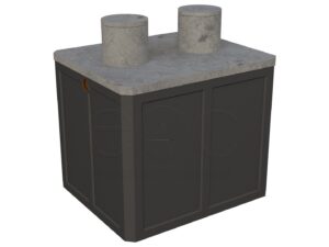 Betonowy zbiornik na szambo, dwukomorowy 7,5m3
